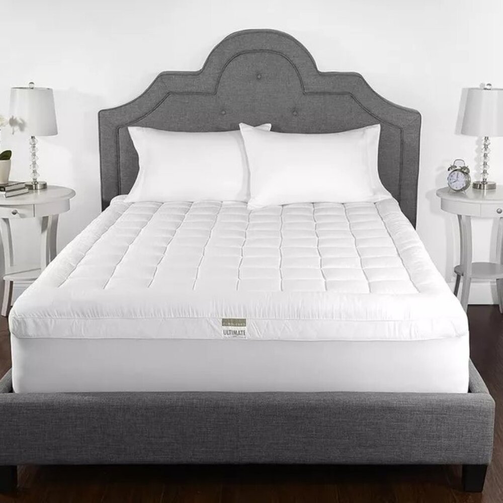 Cuddlebed Luxurious Mattress Pad, Queen, White, NWT